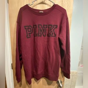 PINK Maroon Sweatshirt
